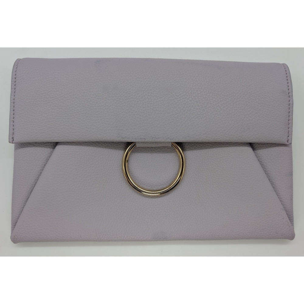 Urban Expressions Lavender Purple Vegan Leather Handbag Purse Makeup Bag